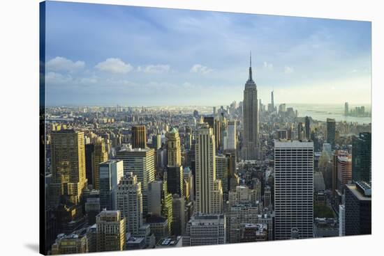 Manhattan Skyline with the Empire State Building, New York City-Fraser Hall-Stretched Canvas