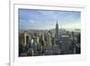 Manhattan Skyline with the Empire State Building, New York City-Fraser Hall-Framed Photographic Print