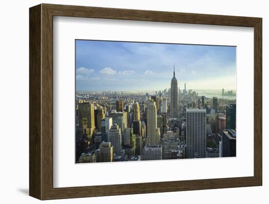 Manhattan Skyline with the Empire State Building, New York City-Fraser Hall-Framed Photographic Print