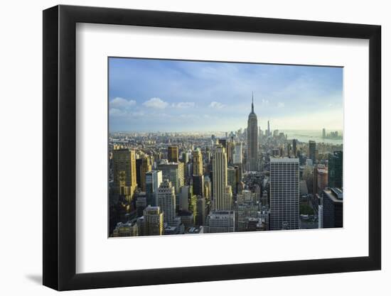 Manhattan Skyline with the Empire State Building, New York City-Fraser Hall-Framed Photographic Print