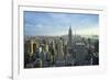 Manhattan Skyline with the Empire State Building, New York City-Fraser Hall-Framed Photographic Print