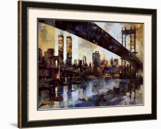 Manhattan Skyline-Marti Bofarull-Framed Art Print