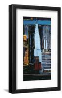 Manhattan Skyline-Mark Gleberzon-Framed Art Print