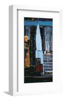 Manhattan Skyline-Mark Gleberzon-Framed Art Print