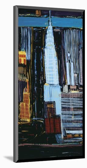 Manhattan Skyline-Mark Gleberzon-Mounted Art Print