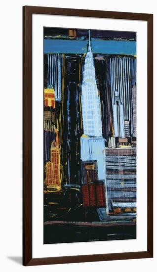 Manhattan Skyline-Mark Gleberzon-Framed Giclee Print