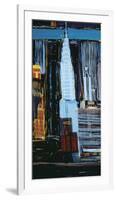 Manhattan Skyline-Mark Gleberzon-Framed Giclee Print