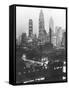 Manhattan Skyline-Andreas Feininger-Framed Stretched Canvas