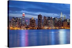 Manhattan Skyline.-rudi1976-Stretched Canvas