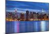 Manhattan Skyline.-rudi1976-Mounted Photographic Print