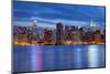 Manhattan Skyline.-rudi1976-Mounted Photographic Print