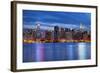 Manhattan Skyline.-rudi1976-Framed Photographic Print