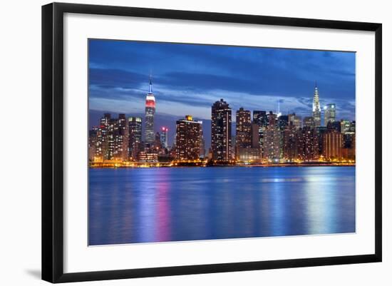 Manhattan Skyline.-rudi1976-Framed Photographic Print