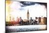 Manhattan Skyline-Philippe Hugonnard-Mounted Giclee Print