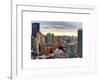 Manhattan Skyline-Philippe Hugonnard-Framed Art Print