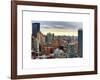 Manhattan Skyline-Philippe Hugonnard-Framed Art Print