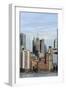 Manhattan skyscrapers on the Hudson River, New York, New York, Usa-Susan Pease-Framed Photographic Print