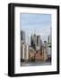 Manhattan skyscrapers on the Hudson River, New York, New York, Usa-Susan Pease-Framed Photographic Print