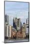 Manhattan skyscrapers on the Hudson River, New York, New York, Usa-Susan Pease-Mounted Photographic Print