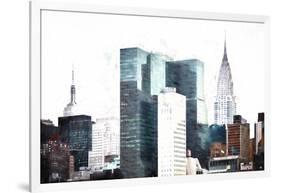 Manhattan Skyscrapers-Philippe Hugonnard-Framed Giclee Print