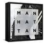 Manhattan Square BW-SD Graphics Studio-Framed Stretched Canvas