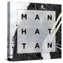 Manhattan Square BW-SD Graphics Studio-Stretched Canvas