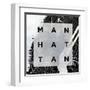 Manhattan Square BW-SD Graphics Studio-Framed Art Print