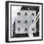 Manhattan Square BW-SD Graphics Studio-Framed Art Print