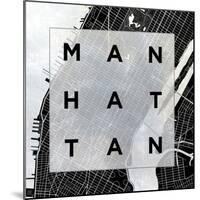 Manhattan Square BW-SD Graphics Studio-Mounted Art Print