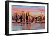 Manhattan Sunrise-Savannah Miller-Framed Art Print