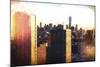 Manhattan Sunset Colors-Philippe Hugonnard-Mounted Giclee Print