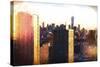 Manhattan Sunset Colors-Philippe Hugonnard-Stretched Canvas