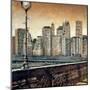 Manhattan Sunset I-Matthew Daniels-Mounted Art Print