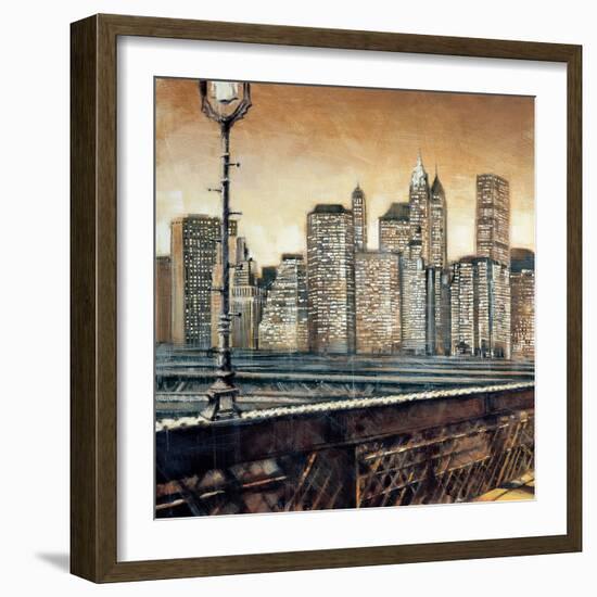 Manhattan Sunset I-Matthew Daniels-Framed Art Print