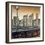 Manhattan Sunset I-Matthew Daniels-Framed Art Print