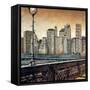 Manhattan Sunset I-Matthew Daniels-Framed Stretched Canvas