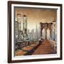 Manhattan Sunset II-Matthew Daniels-Framed Art Print