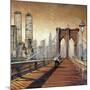 Manhattan Sunset II-Matthew Daniels-Mounted Art Print