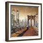 Manhattan Sunset II-Matthew Daniels-Framed Art Print