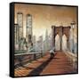 Manhattan Sunset II-Matthew Daniels-Framed Stretched Canvas