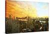 Manhattan Sunset III - In the Style of Oil Painting-Philippe Hugonnard-Stretched Canvas