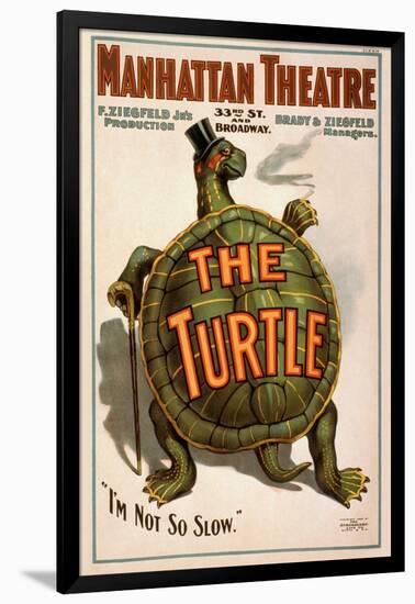 Manhattan Theatre Production "The Turtle"-null-Framed Art Print