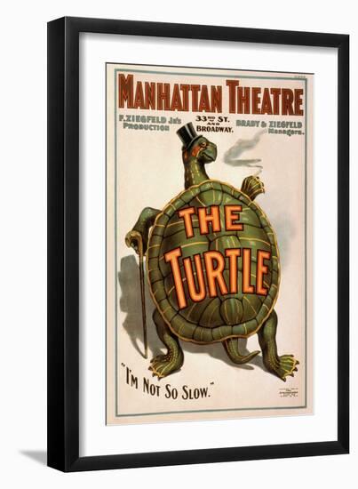 Manhattan Theatre Production "The Turtle"-null-Framed Art Print