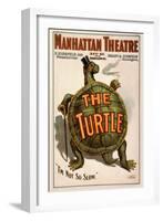 Manhattan Theatre Production "The Turtle"-null-Framed Art Print