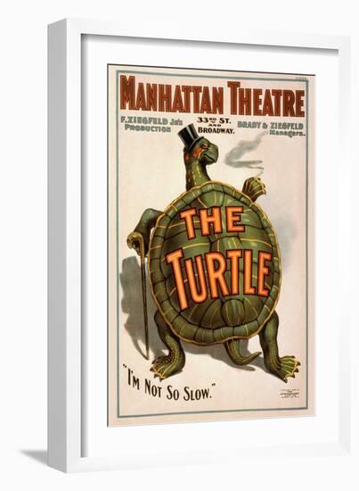 Manhattan Theatre Production "The Turtle"-null-Framed Art Print