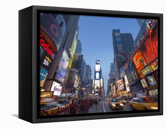 Manhattan Times Square, New York City, USA-Alan Copson-Framed Stretched Canvas