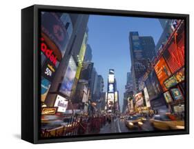 Manhattan Times Square, New York City, USA-Alan Copson-Framed Stretched Canvas