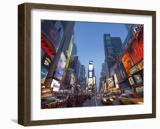 Manhattan Times Square, New York City, USA-Alan Copson-Framed Photographic Print