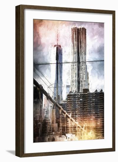 Manhattan Towers-Philippe Hugonnard-Framed Giclee Print