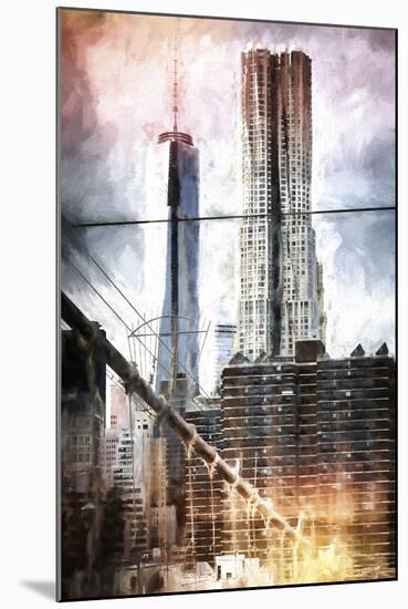 Manhattan Towers-Philippe Hugonnard-Mounted Giclee Print